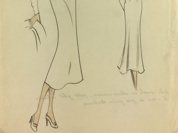 Fashion Original Art - French Fashion, Manicacci, Rochas, c.1930