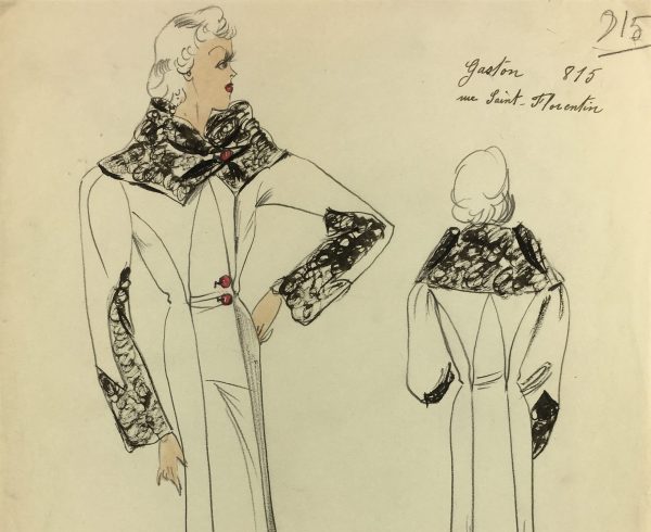 Fashion Original Art - French Fashion, Manicacci, Gaston, c.1930