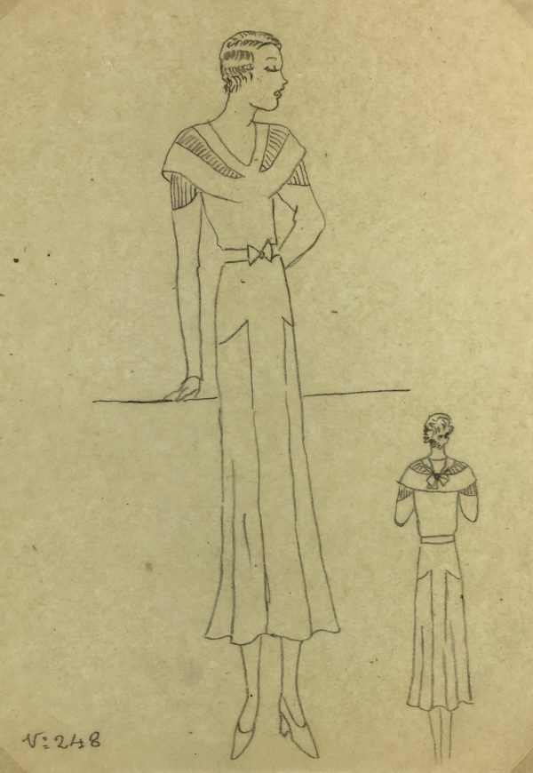 Fashion Original Art - French Fashion, c.1930