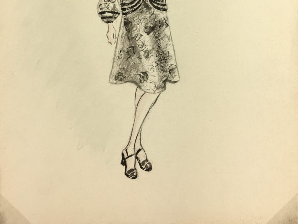 Fashion Original Art - Fashion Drawing, French, c.1930