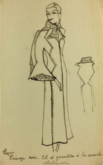 Fashion Original Art - French Fashion, Paquin, c.1930