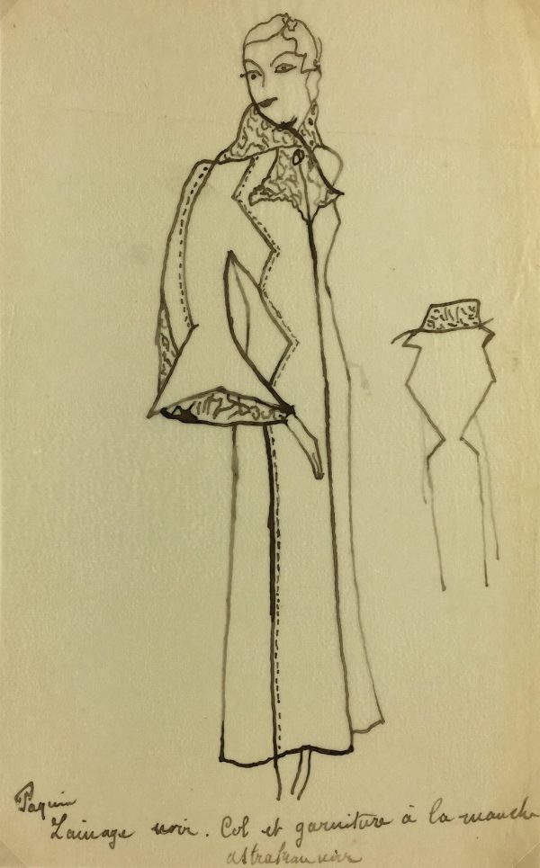 Fashion Original Art - French Fashion, Paquin, c.1930