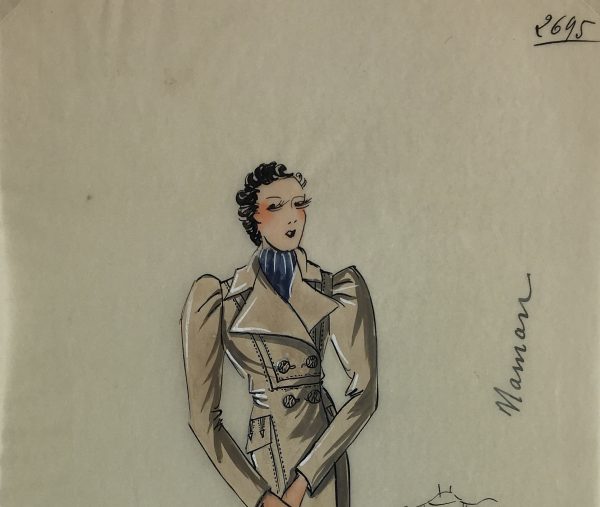 Fashion Original Art - French Fashion, c.1940