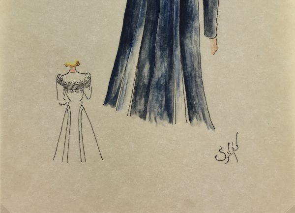 Fashion Original Art - Fashion Drawing, Susy, Buenos Aires, c.1940
