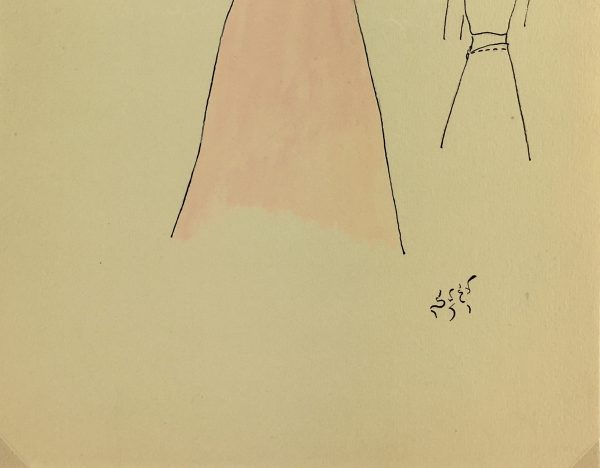 Fashion Original Art - Fashion Drawing, Susy, Buenos Aires, c.1940