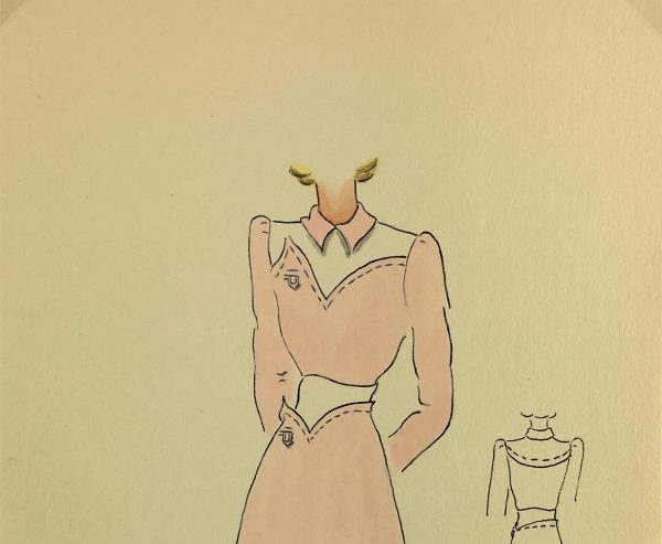 Fashion Original Art - Fashion Drawing, Susy, Buenos Aires, c.1940