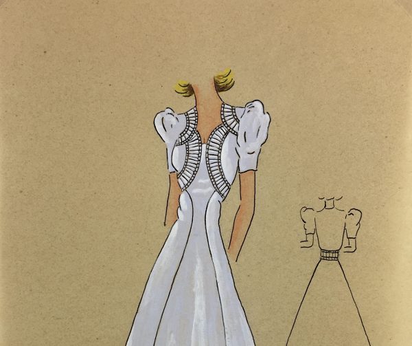 Fashion Original Art - Fashion Drawing, Susy, Buenos Aires, c.1940