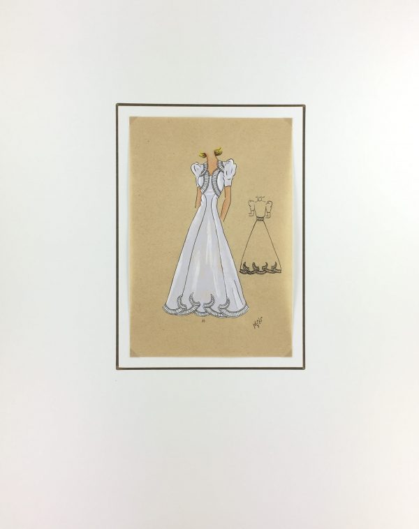 Fashion Original Art - Fashion Drawing, Susy, Buenos Aires, c.1940