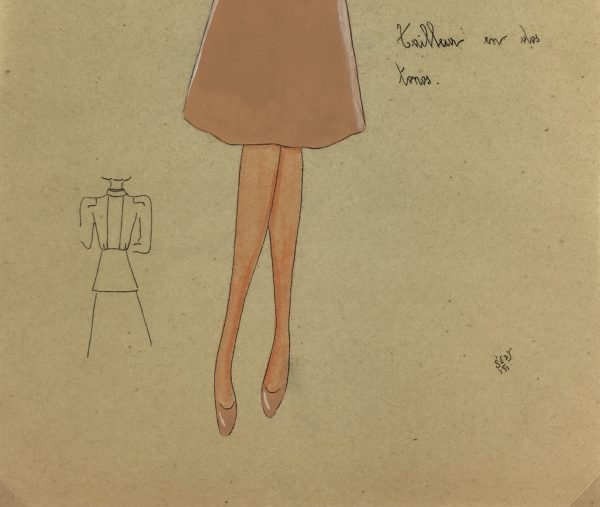 Fashion Original Art - Fashion Drawing, Susy, Buenos Aires, c.1940