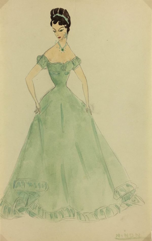 Fashion Original Art - Dress, Ninon, c.1930