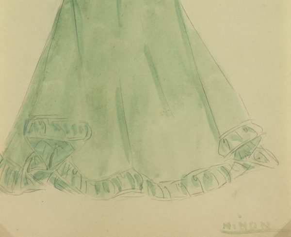 Fashion Original Art - Dress, Ninon, c.1930
