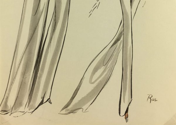 Fashion Original Art - French Fashion, Ros, 2000s