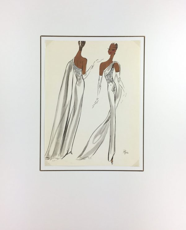 Fashion Original Art - French Fashion, Ros, 2000s