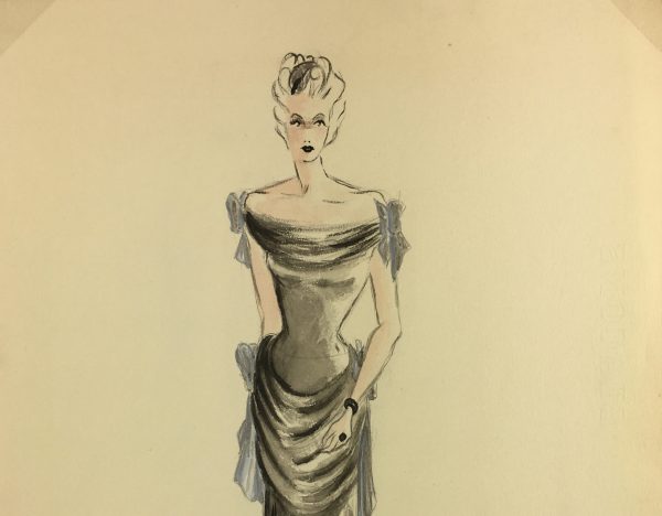Fashion Original Art - French Fashion, French, c.1940