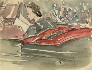 Fashion Original Art - Gala, Schnerb, 1938