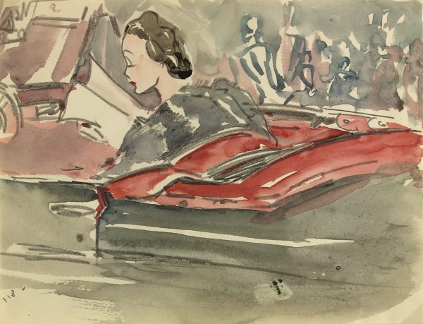 Fashion Original Art - Gala, Schnerb, 1938