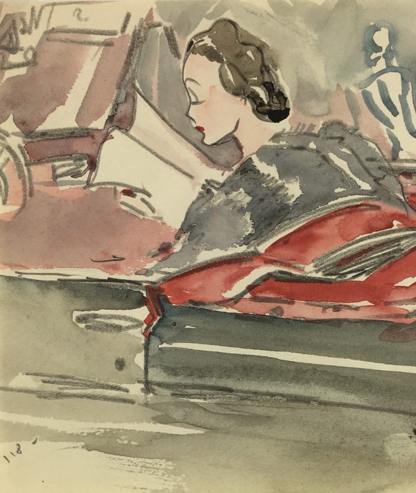 Fashion Original Art - Gala, Schnerb, 1938