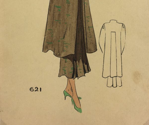 Fashion Original Art - French Fashion, Manicacci, Patou, c.1930