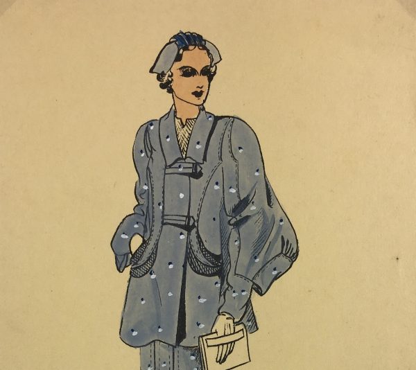 Fashion Original Art - French Fashion, Manicacci, Patou, c.1930