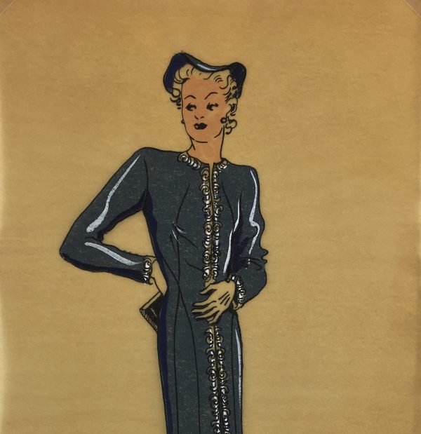 Fashion Original Art - French Fashion, Manicacci, Patou, c.1930
