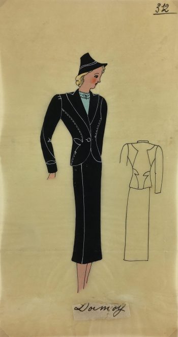 Fashion Original Art - French Fashion, Dormoy, c.1930