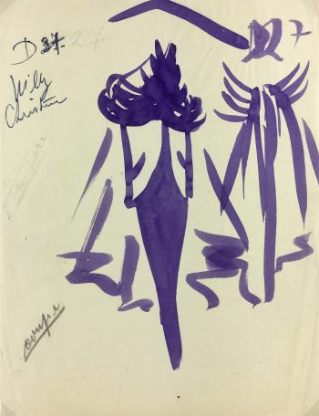 Fashion Original Art - Haute Couture, Willy, c.1960