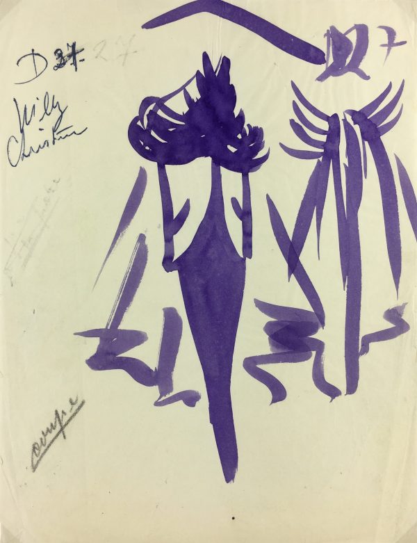 Fashion Original Art - Haute Couture, Willy, c.1960