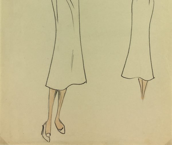 Fashion Original Art - French Fashion, Schiaparelli, c.1930