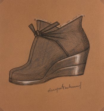 Fashion Original Art - Shoe Design, Denyse Bertrand, c.1960