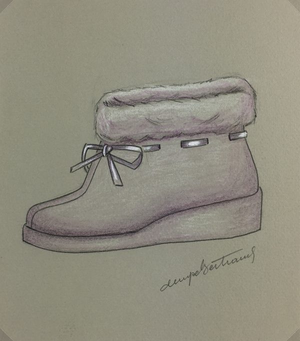 Fashion Original Art - Shoe Design, Denyse Bertrand, c.1960