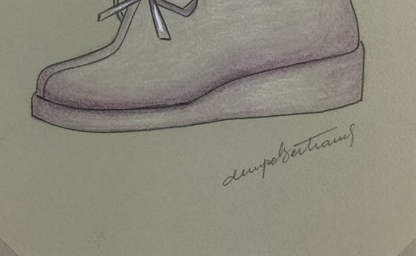 Fashion Original Art - Shoe Design, Denyse Bertrand, c.1960