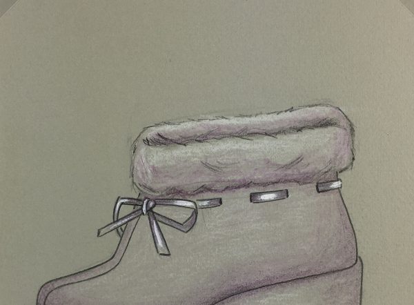 Fashion Original Art - Shoe Design, Denyse Bertrand, c.1960