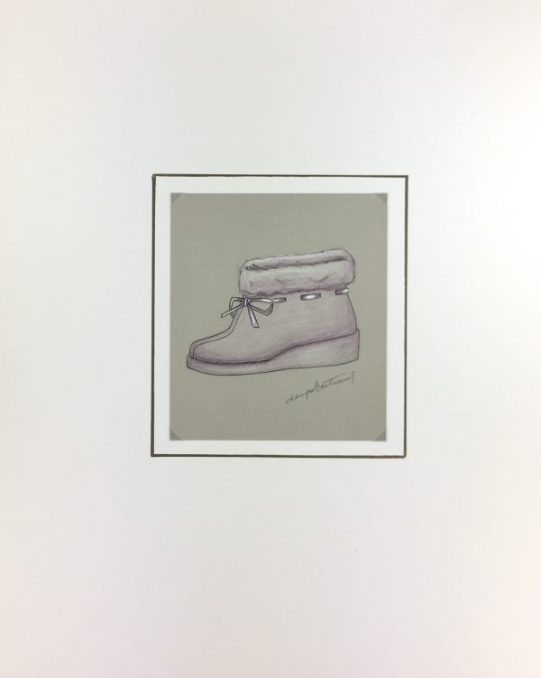 Fashion Original Art - Shoe Design, Denyse Bertrand, c.1960