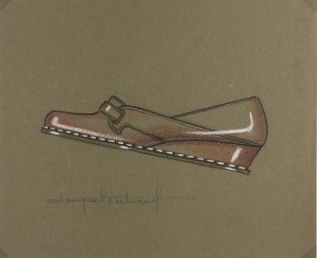 Fashion Original Art - Shoe Design, Denyse Bertrand, c.1960
