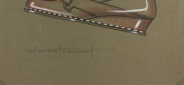 Fashion Original Art - Shoe Design, Denyse Bertrand, c.1960