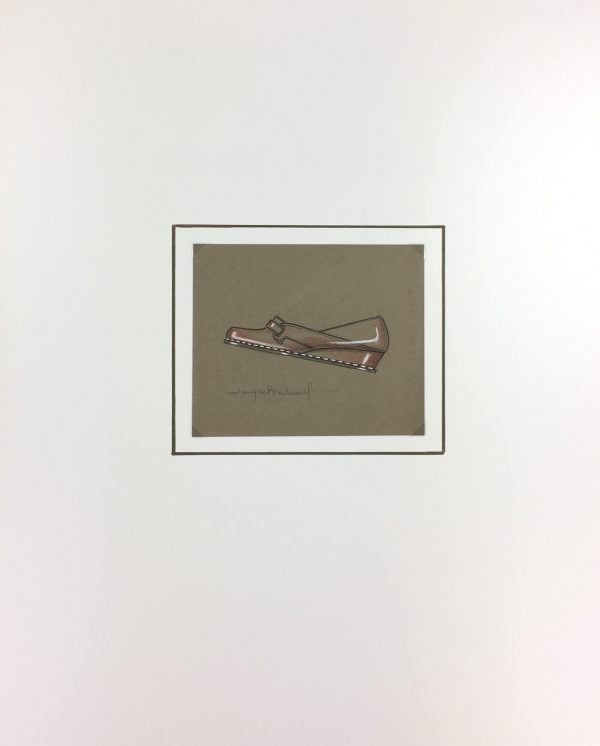 Fashion Original Art - Shoe Design, Denyse Bertrand, c.1960
