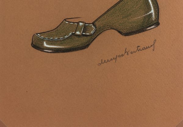 Fashion Original Art - Shoe Design, Denyse Bertrand, c.1960