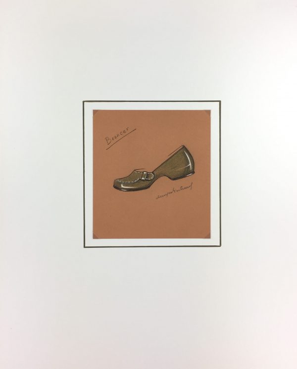 Fashion Original Art - Shoe Design, Denyse Bertrand, c.1960