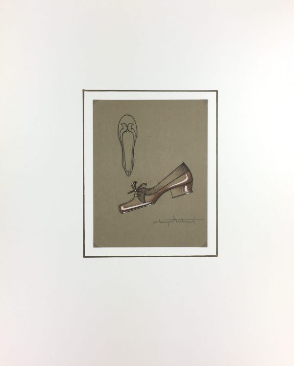 Fashion Original Art - Shoe Design, Denyse Bertrand, c.1960