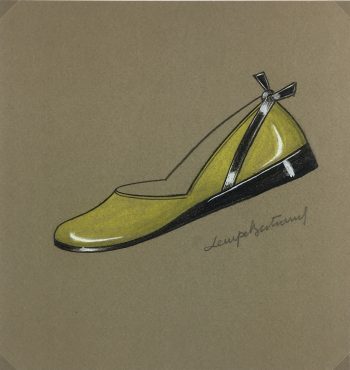 Fashion Original Art - Shoe Design, Denyse Bertrand, c.1960