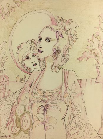 Fashion Original Art - Elegance, T. Angelyn, 1980
