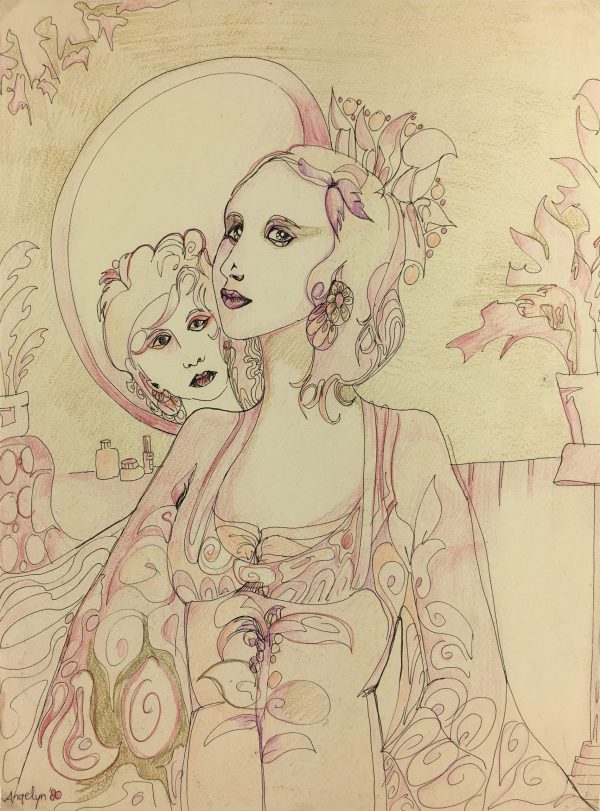 Fashion Original Art - Elegance, T. Angelyn, 1980