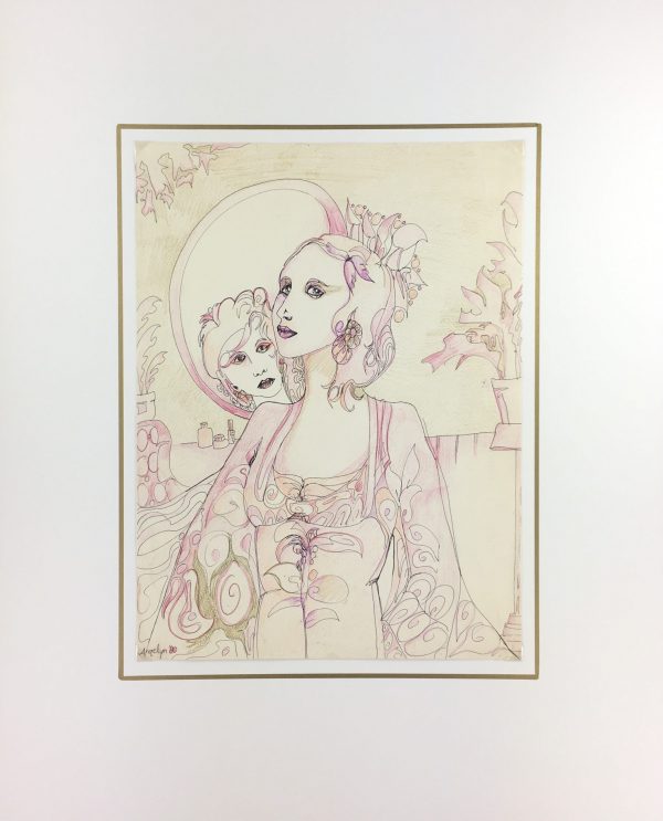Fashion Original Art - Elegance, T. Angelyn, 1980