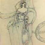 Fashion Original Art - Elegance, T. Angelyn, 1981