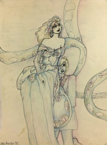 Fashion Original Art - Elegance, T. Angelyn, 1981