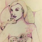 Fashion Original Art - Elegance, T. Angelyn, 1980