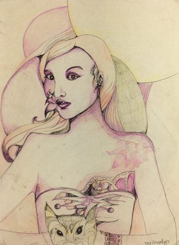 Fashion Original Art - Elegance, T. Angelyn, 1980
