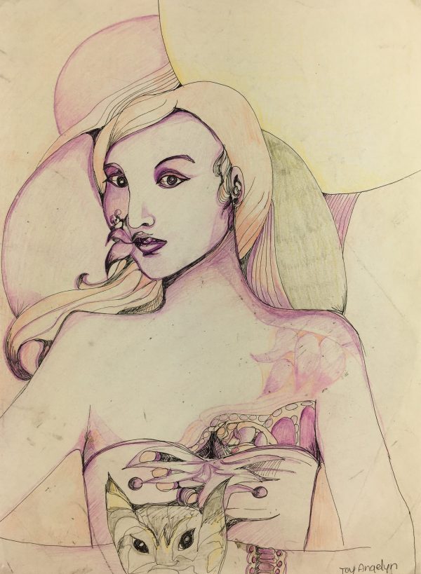 Fashion Original Art - Elegance, T. Angelyn, 1980