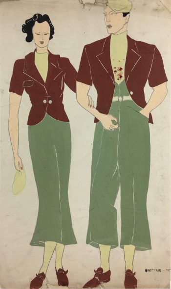 Fashion Original Art - Fashion, Simonne, c.1930