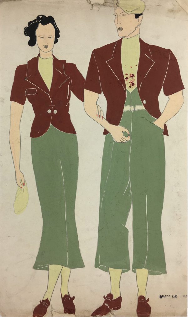Fashion Original Art - Fashion, Simonne, c.1930